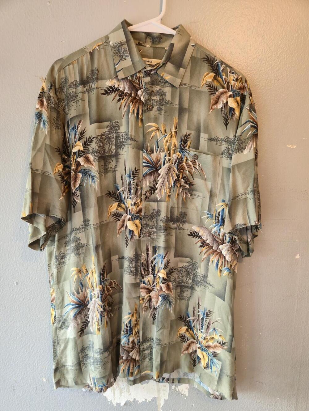 Campia Moda Men's Rayon Hawaiian Shirt Medium
